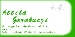 attila garabuczi business card